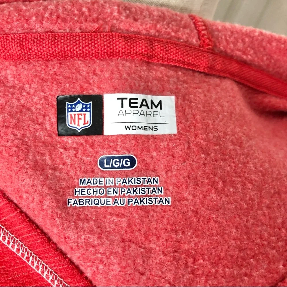 NFL Team Apparel Tampa Bay Buccaneers v-neck hoodie, fleece lining - Picture 4 of 5